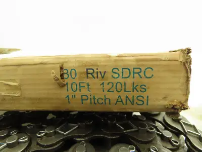 SDRC SDRC 80 # 80 Roller Chain 10 Ft Length w Connecting Links Cotter Pin