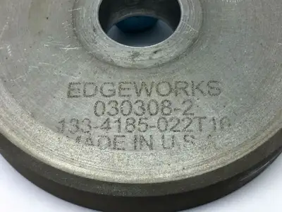 USED EDGEWORKS RESIN BONDED DIAMOND WHEEL 180 GRIT