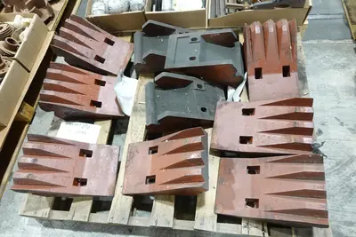 6 PALLETS OF ASSORTED STEEL CONVEYOR, PUMP, AND VALVE REPLACEMENT PARTS