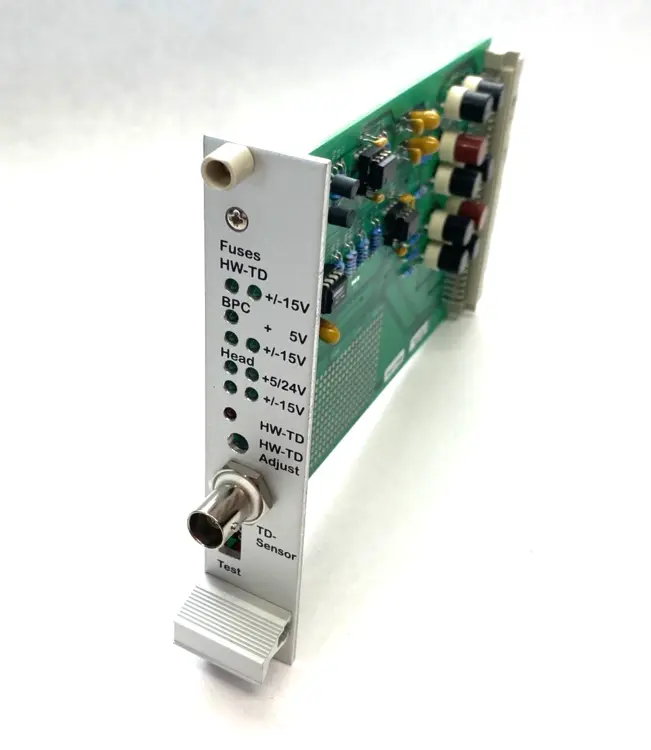 Used F&K Delvotec Sensor Amplifier HW-TD Fuses Control Board MISS. SCREW PLC Processors Michigan US | Maverick Industrial Sales #1394979