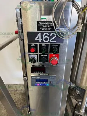 USED MUELLER 60 LITER STAINLESS STEEL  JACKETED MIXING TANK W/ CHILLER, CONTROLLER