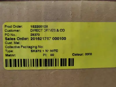 NEW 2015 NORD DRIVESYSTEMS SK572.1-N180TC