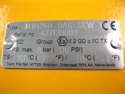 NEW Hytork XL0426-DAG-SCW-Y00