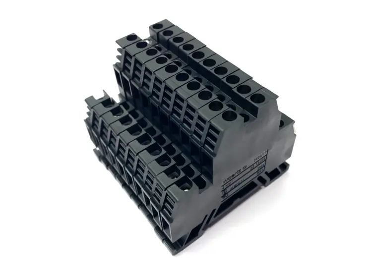 Used Woertz Black Double Level Terminal Block 300/500V 18-12AWG LOT OF 10 Terminal Blocks Michigan US | Maverick Industrial Sales #1411535