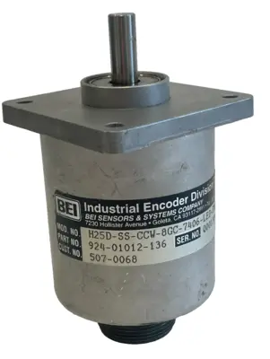 USED BEI SENSOR 924-01012-136 ENCODER H25D-SS-CCW-8GC-7406-LED-EM20S 92401012136