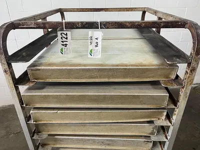 Roll-In Double Oven Rack with Pans