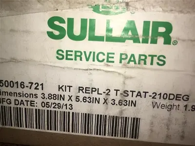 New | in-Stock SULLAIR 250016-721 THERMOSTAT KIT Air Compressor Parts Pennsylvania US | East West Machinery & Drilling #1416123