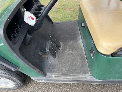 (1) 2015 E-Z-Go golf cart with a Kawasaki gas engine, includes Club canopy and ball washer, fold-dow...