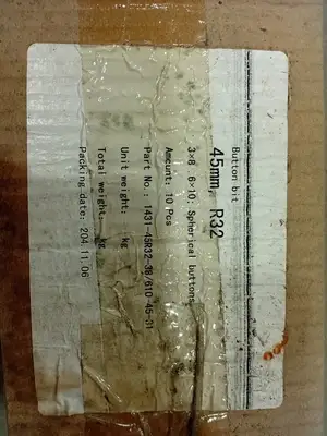 1-3/8" Rock Drill Button Bit R32 45mm, 1431-51R32-38/610-45-31