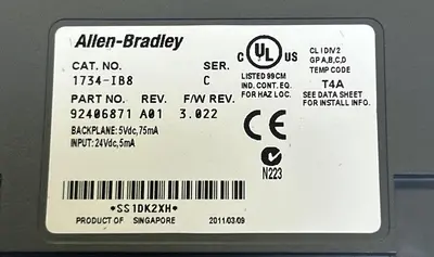 Used ALLEN-BRADLEY 1734-IB8 PLC Input & Output Ohio US | Surplus Asset Holdings #1239512