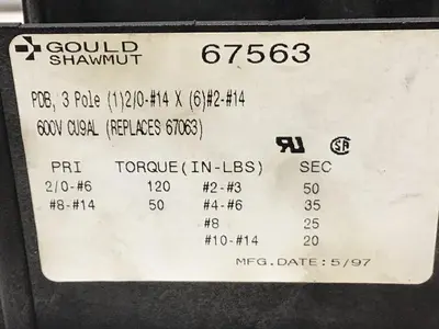 USED GOULD / SHAWMUT 67563
