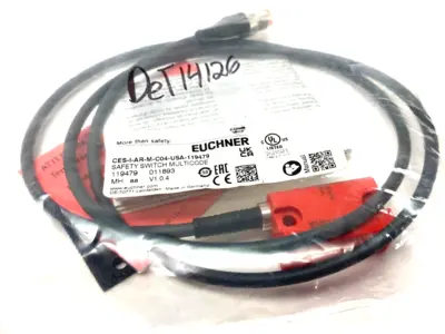 NEW EUCHNER MULTICODE SAFETY SWITCH, RFID, M12 CONNECTOR