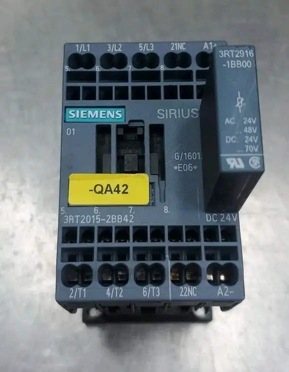 Siemens 3RT20152BB42 SIRIUS Contactor w/3RT29161BB00. 4C48