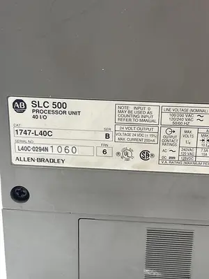 Used ALLEN-BRADLEY ALLEN-BRADLEY 1747-L40C SER B 1746-A2 SER A PLC Chassis | ND Industrial Surplus #1216195