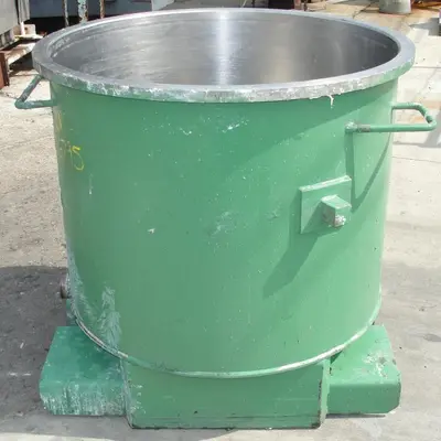 SPC6795  Mixer and Blender 125 gallon Ross change can Stainless Steel 39.25" inside diameter 31.5" inside height