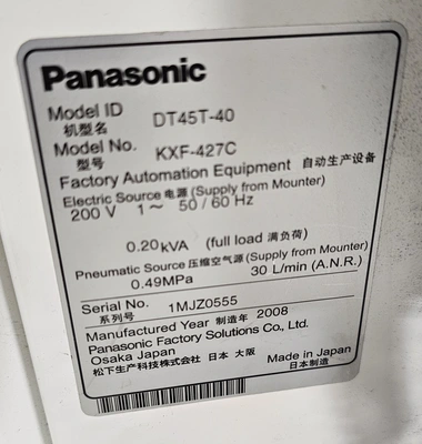 2008 PANASONIC DT45T-40 TWIN TRAY UNIT Tray Stations | Tekmart International Inc. (2)