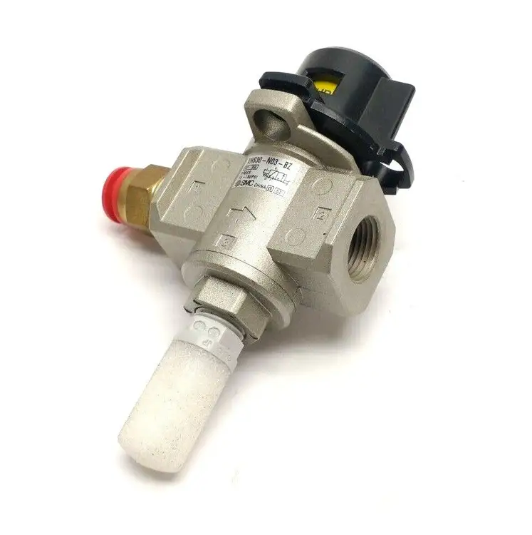 Used SMC MANUAL 3-PORT LOCK-OUT VALVE 3/8" NPT Valves/Fittings | Maverick Industrial Sales #1105909