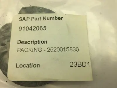 Pack Ring 2520015830 Lot of 10