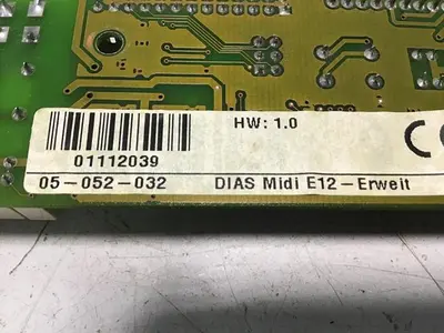 USED SIGMATEK 05-052-032 DIAS MIDI E-12