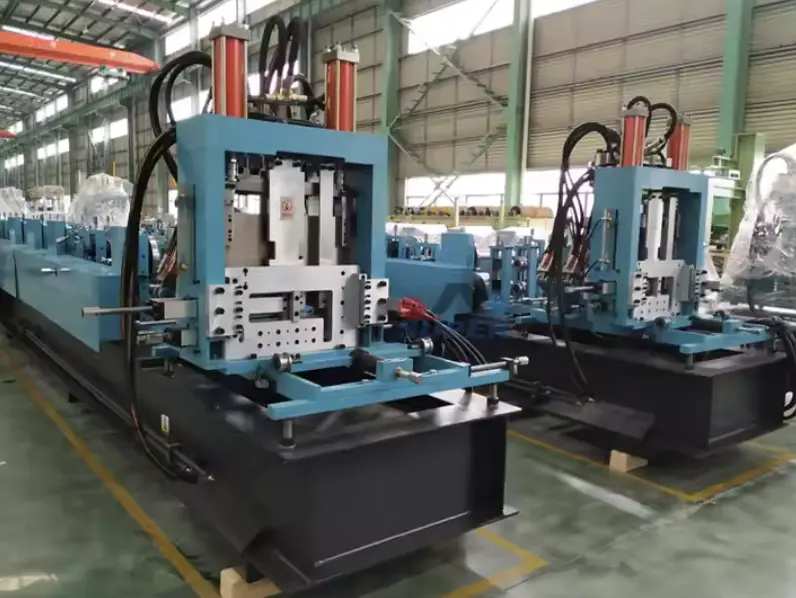 Automatic Interchangeable CZU Lipped Channel Purlin Roll Forming Machine in China