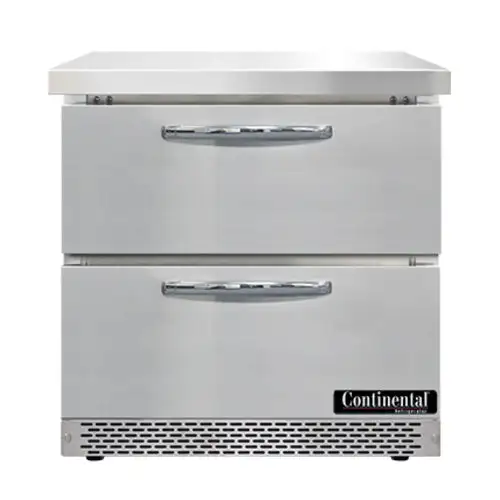 Continental SW32N-FB-D 32" Worktop Refrigerator W/ (1) Section, 115v
