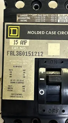 Used SQUARE D FAL360151212 Miscellaneous Equipment (Electrical & Power) | Surplus Asset Holdings #1200461