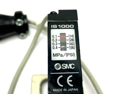 IS1000 | SMC  Pressure Switch w/ Spacer Bracket - Used