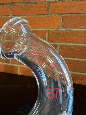 USED BUCHI AG BOROSILICATGLAS 3.3 KATALOG 8801 ELBOW 50MM X 37MM
