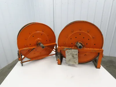 Hannay Reels 818-23-24B SR Retractable Industrial Water Hose Reel 1/2" Lot Of 2