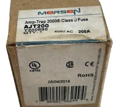 NEW MERSEN AJT200 FUSE 600V 200A