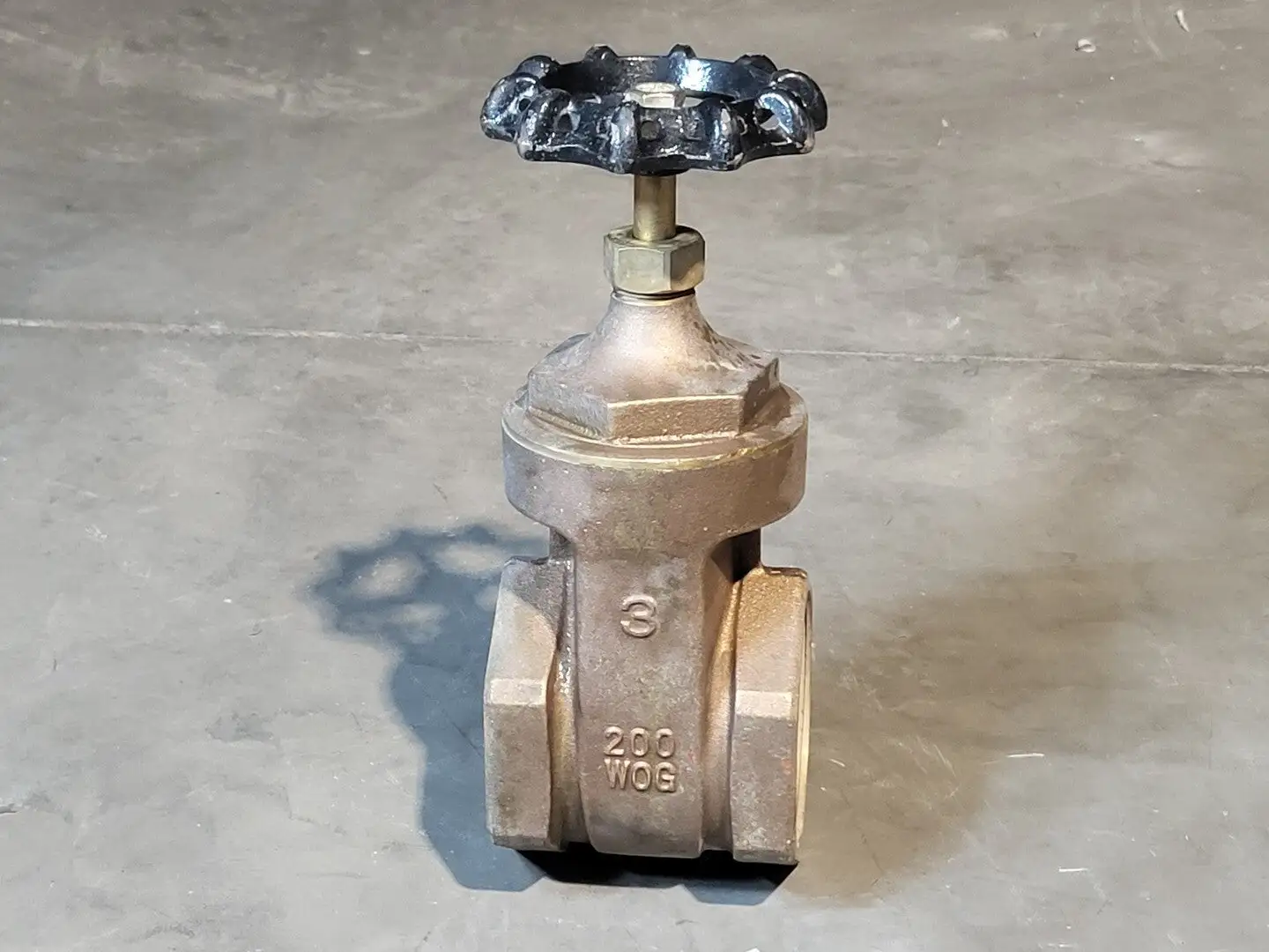 3" Class 200 Brass Gate Valve
