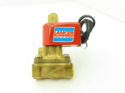 Skinner Lancer 2LB1HBG4125N Brass Solenoid Valve 2-Way NO 24VDC 125 PSI 1/2" NPT