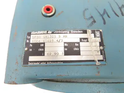 Sew Eurodrive SF80 GN132S B HR Helical Worm Gearbox 62.9 Ratio 29rpm Dual Shaft