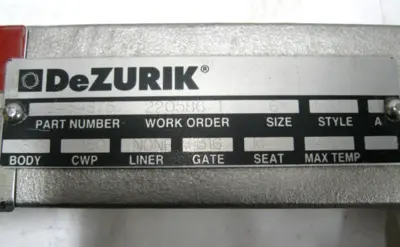 NEW DeZURIK 9454875