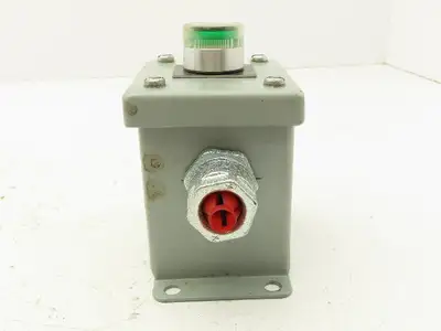 Electromate E1PBGM Green Illuminated Pushbutton Enclosure