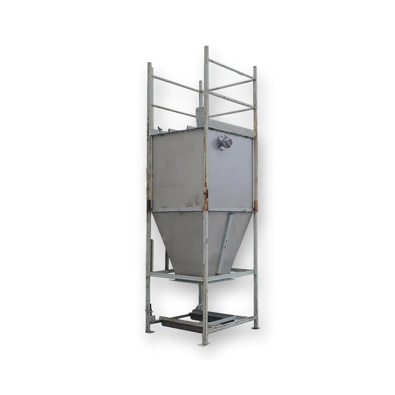 Used Stainless Steel Dry Storage Bin Hopper - 65 cu/ft