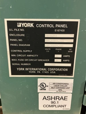 Used YORK _UNKNOWN_ Chiller & Refrigeration Parts Ohio US | Equipment Recovery Corp. #1331581