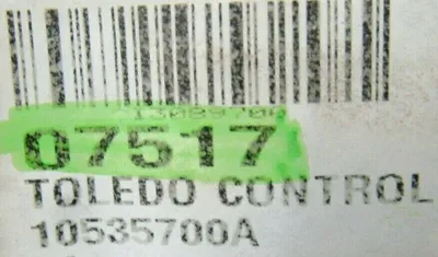 USED TOLEDO CONTROL 10535700A CIRCUIT BOARD 805152 07517