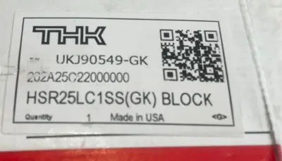NEW THK HSR25LC1SS (GK) LINEAR GUIDE BLOCK