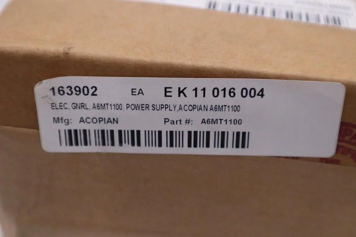 NEW ACOPIAN A6MT1100 GOLD BOX AC-DC SINGLE OUTPUTSTOCK G273
