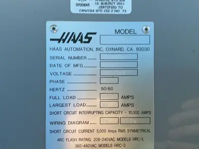 USED 2009 HAAS VF3DYT