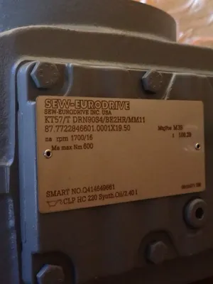 USED SEW EURODRIVE KT57/T DRN90S4/BE2HR/MM11