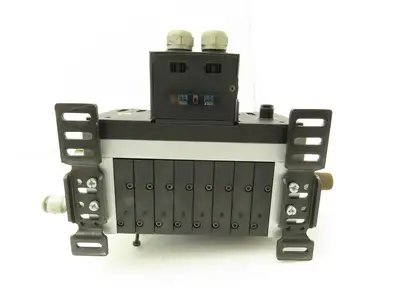 Festo 10P-14-8B-D1-R-Z-6CLL+GCZU 8-Station Solenoid Valve Manifold 24VDC 161 362