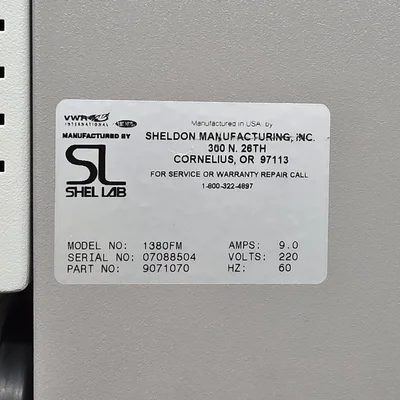 OVEN VWR 1380 FM Forced Air brand new Oven by SHEL LAB SHELDOM  GRF25 #  104924