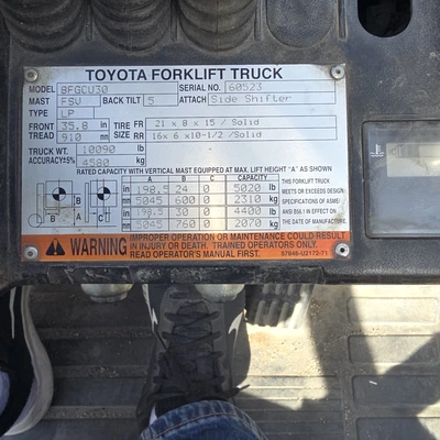 2014 TOYOTA 8FGCU30 Fork Lift-Truck | Asset Exchange Corporation (2)