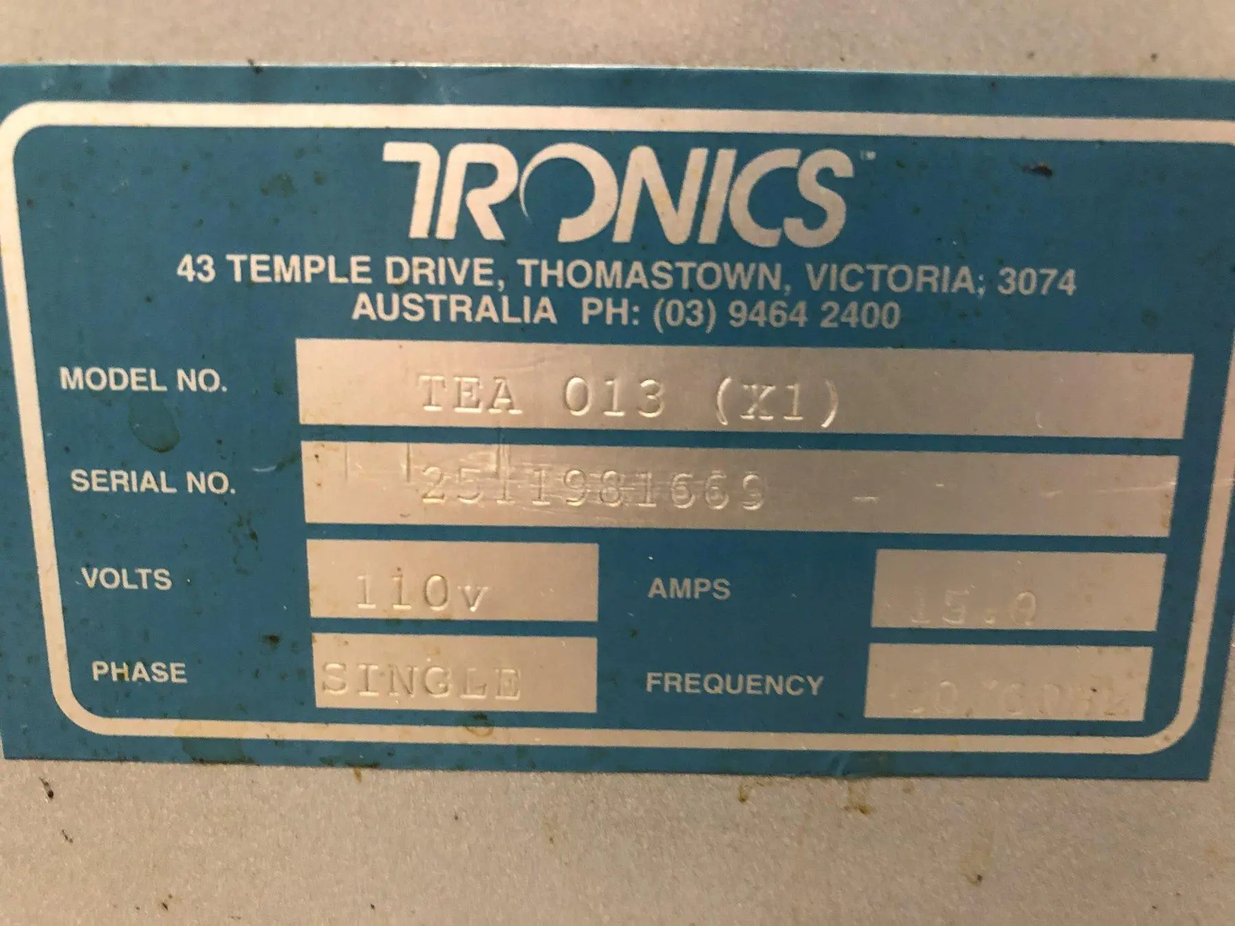 USED ALLTRONICS TEA 013 (X1)