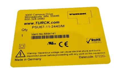 NEW TURCK PSU67-11-2440/M POWER SUPPLY MODULE 6884141 PSU67112440M