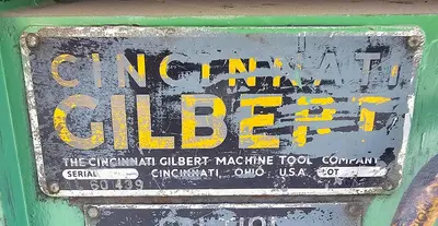 USED CINCINNATI-GILBERT 96" ROTARY AIR-LIFT TABLE