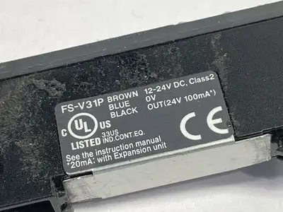 FS-V31P | Keyence  Fiber Amplifier Main Unit 16" Cable NO COVER - Used