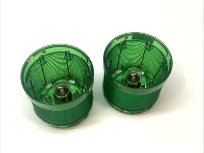 Used Siemens Green Signal Stack Light 230V 7W LOT OF 2 Light Source Equipment Michigan US | Maverick Industrial Sales #1396080